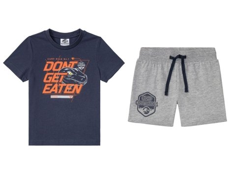 Completo t-shirt e pantaloncini da bambino "Minions, Jurassic World, Paw Patrol"