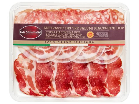 Antipasto dei tre salumi piacentini DOP