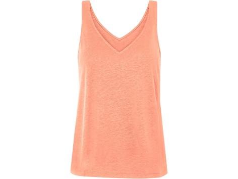 Canotta in lino da donna