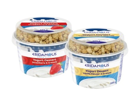 Dessert a base di yogurt con granola