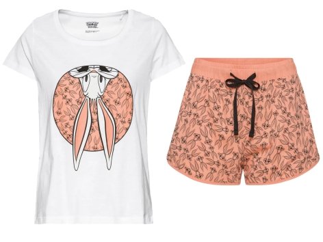 Pigiama corto da donna "Peanuts, Pantera Rosa, Looney Tunes"