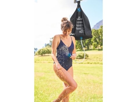 Doccia, lavello, tanica o corda per bucato da campeggio