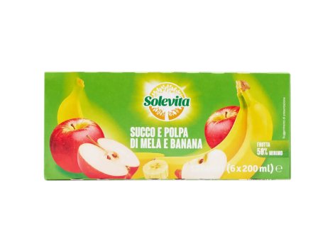 Succo e polpa di mela e banana