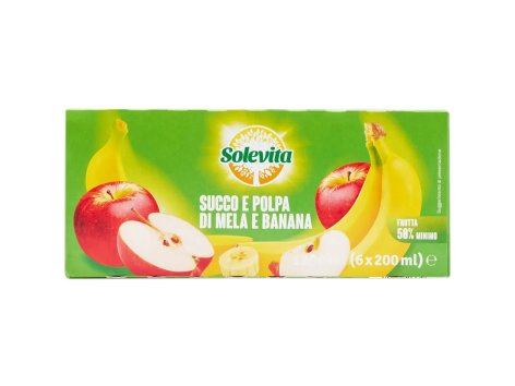 Succo e polpa di mela e banana