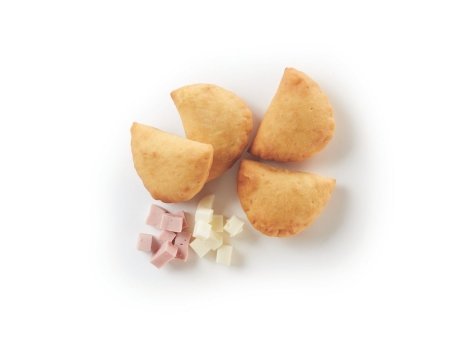 Panzerottino con prosciutto e mozzarella