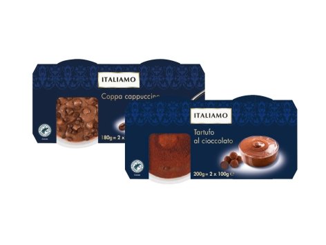 Coppa cappuccino o Tartufo al cioccolato