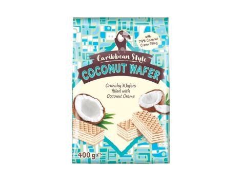 Wafer con crema al cocco