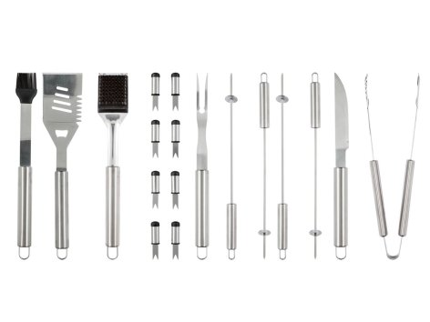 Set utensili per grill in valigetta
