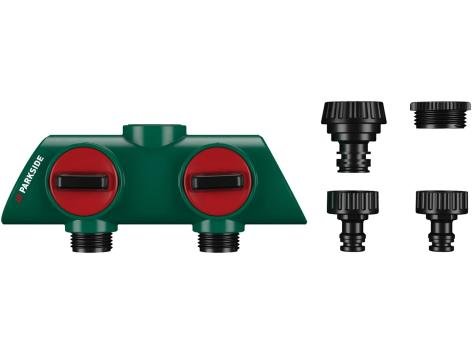 Distributore a due vie, timer per irrigazione o contatore acqua