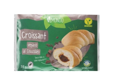 Croissant vegani con farcitura al cioccolato