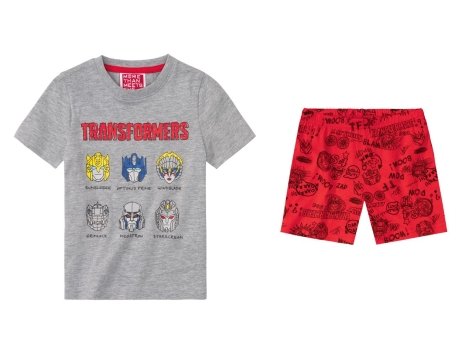 Pigiama corto da bambino "Transformers, Paw Patrol, Jurassic World"