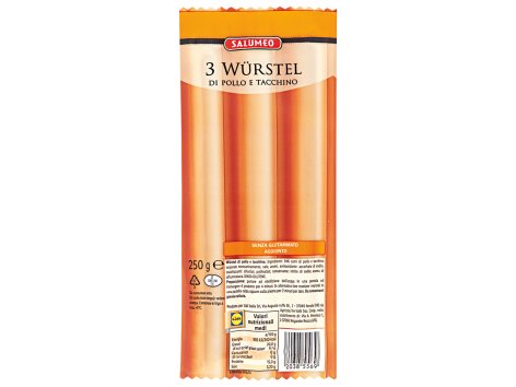 Würstel di pollo e tacchino