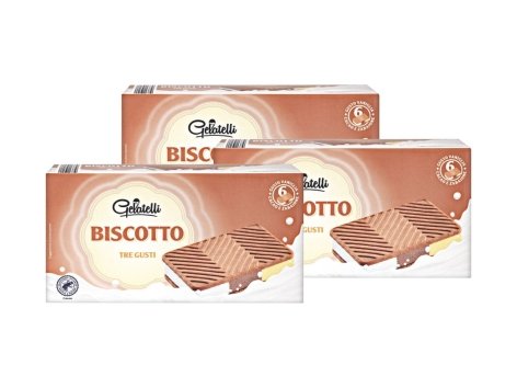 Biscotto gelato tre gusti