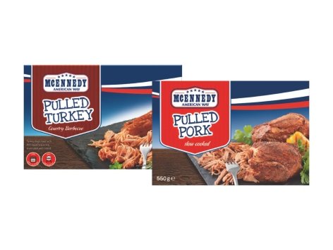 Pulled turkey o pulled pork