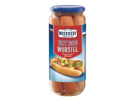 Würstel affumicati per hot dog