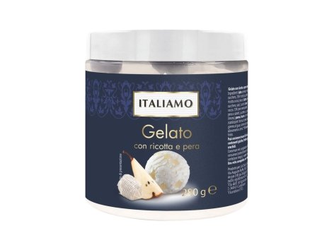 Gelato con ricotta e pera