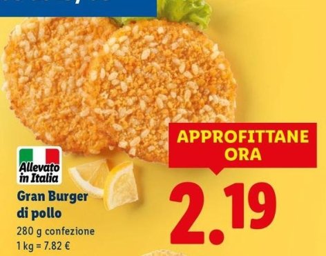 Gran Burger Di Pollo