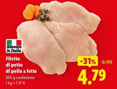 Filetto Di Petto Di Pollo A Fette