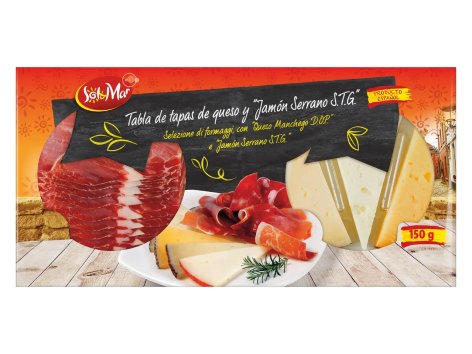 Selezione di formaggi con "Jamon Serrano S.T.G."