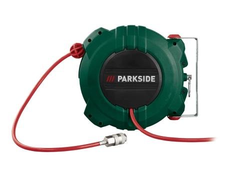 Tubo con avvolgicavo o unità di manutenzione per aria compressa