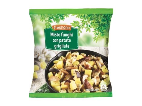 Misto Funghi condito con patate grigliate