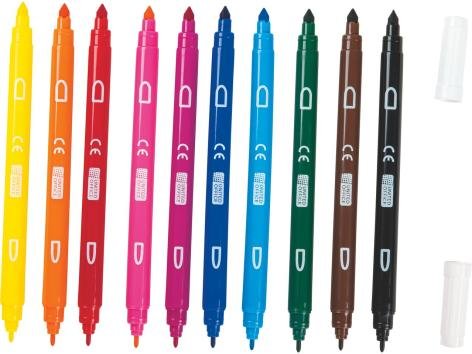 Pennarelli a doppia punta