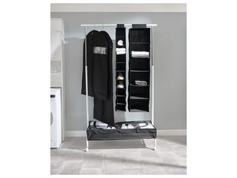 Organizer pensile, contenitore sottoletto o copriabiti