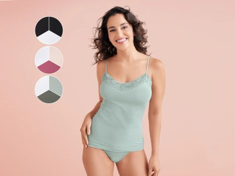 Top da donna con pizzo