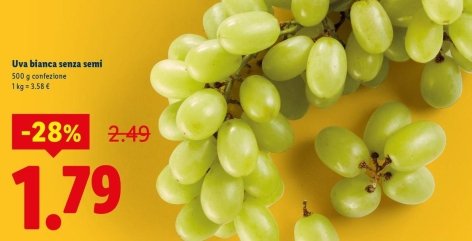 Uva Bianca Senza Semi