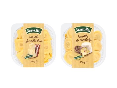 Ravioli al radicchio o lunette ai carciofi