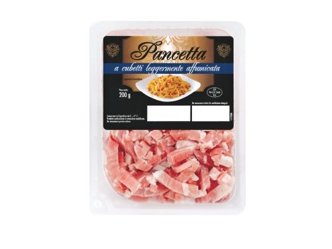 Pancetta a cubetti leggermente affumicata