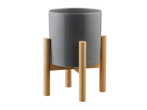 Portavaso in ceramica con supporto