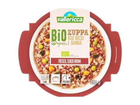Zuppa Bio con riso rosso e quinoa