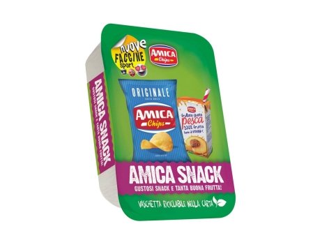 Amica Chips Patatine con succo e gadget