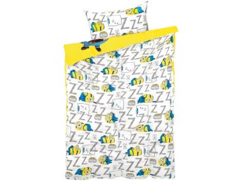 Parure copripiumino per bambini "Hello Kitty, Minions, Miraculous, Paw Patrol, Peppa Pig, Sam il Pompiere"