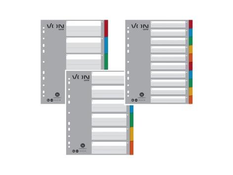 Divisori per raccoglitori ad anelli A4
