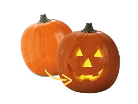 Zucca ornamentale di Halloween