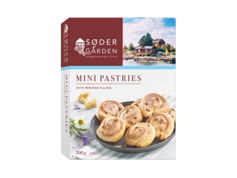 Girelle di pasta sfoglia glassate con ripieno