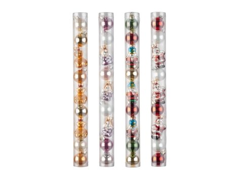 Mini palline natalizie in vetro