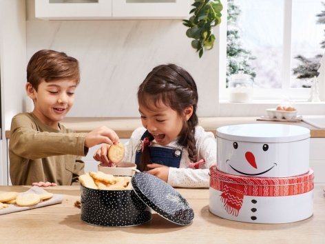 Set scatole per biscotti in latta