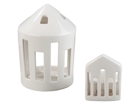 Decorazioni natalizie in porcellana