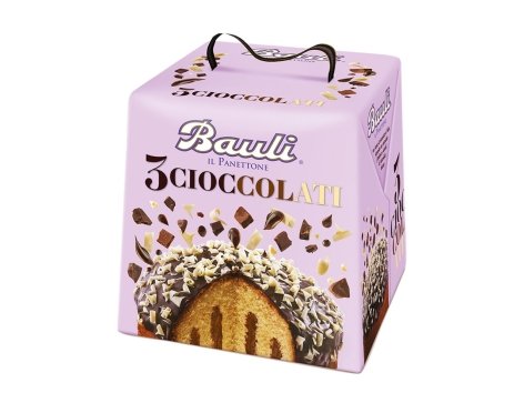 Panettone ai tre cioccolati
