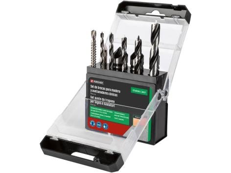 Set punte da trapano o set raspe e mole per legno