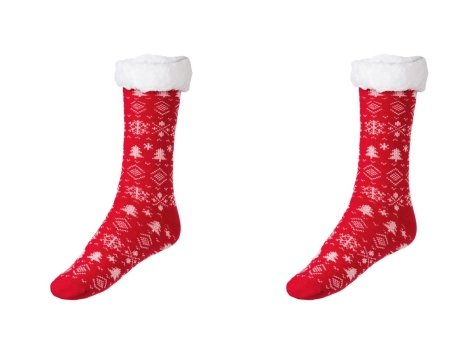 Calze antiscivolo natalizie da donna