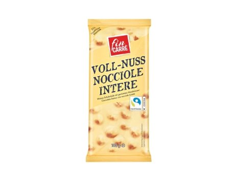 Cioccolato bianco nocciole intere
