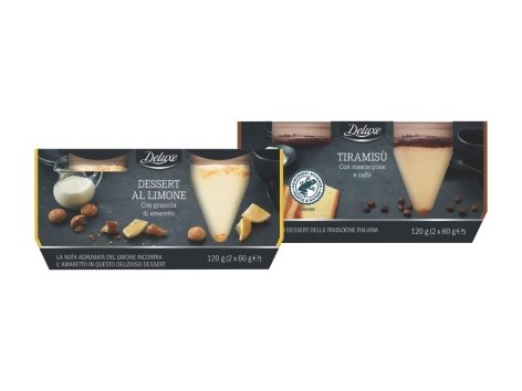 Dessert al limone e amaretti o al tiramisù