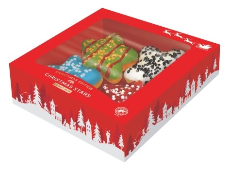 Stelle di Natale con glassa