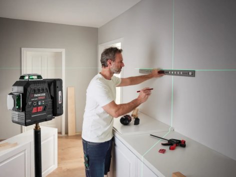 Livella laser a croce ricaricabile