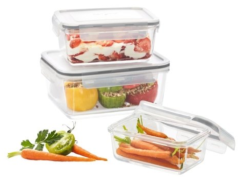 Contenitori salvafreschezza in vetro