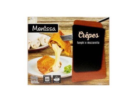 Crêpes funghi e mozzarella